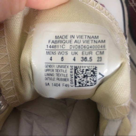 Unisex Converse All Star Lo Sneaker - Plum Purple - Picture 4 of 6